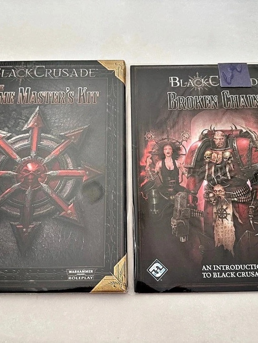 Warhammer 40K: ‘Black Crusade’ TTRPG Gamemaster’s Kit + ‘Broken Chains’ Intro